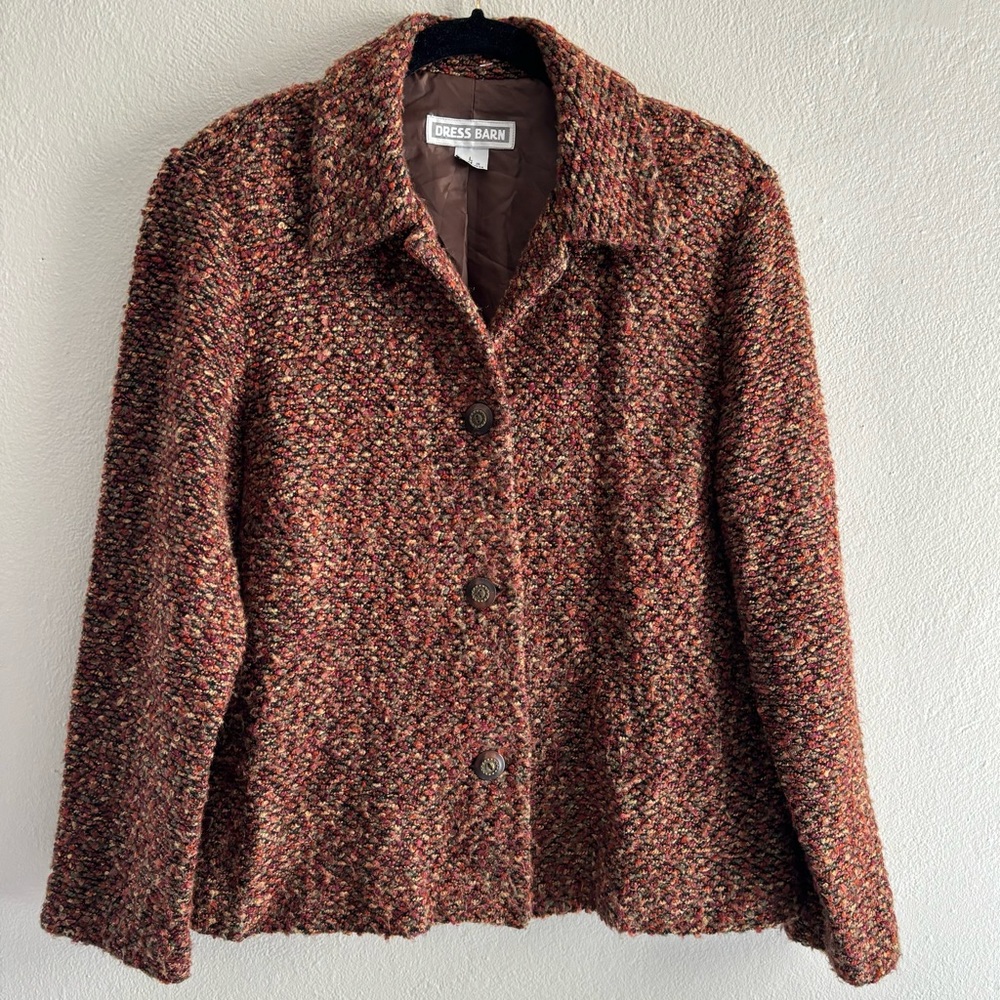 Dress Barn Vintage Multicolor Coat Size L